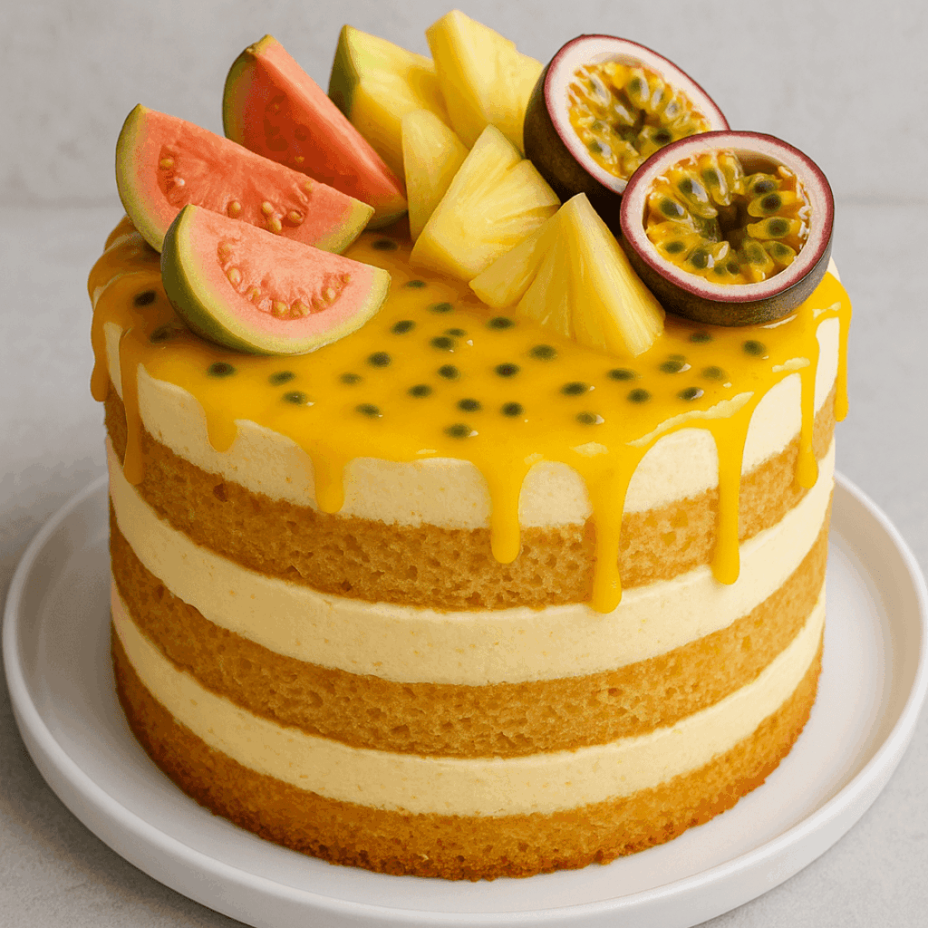 Layer Cake Exotique Goyave, Ananas, Passion