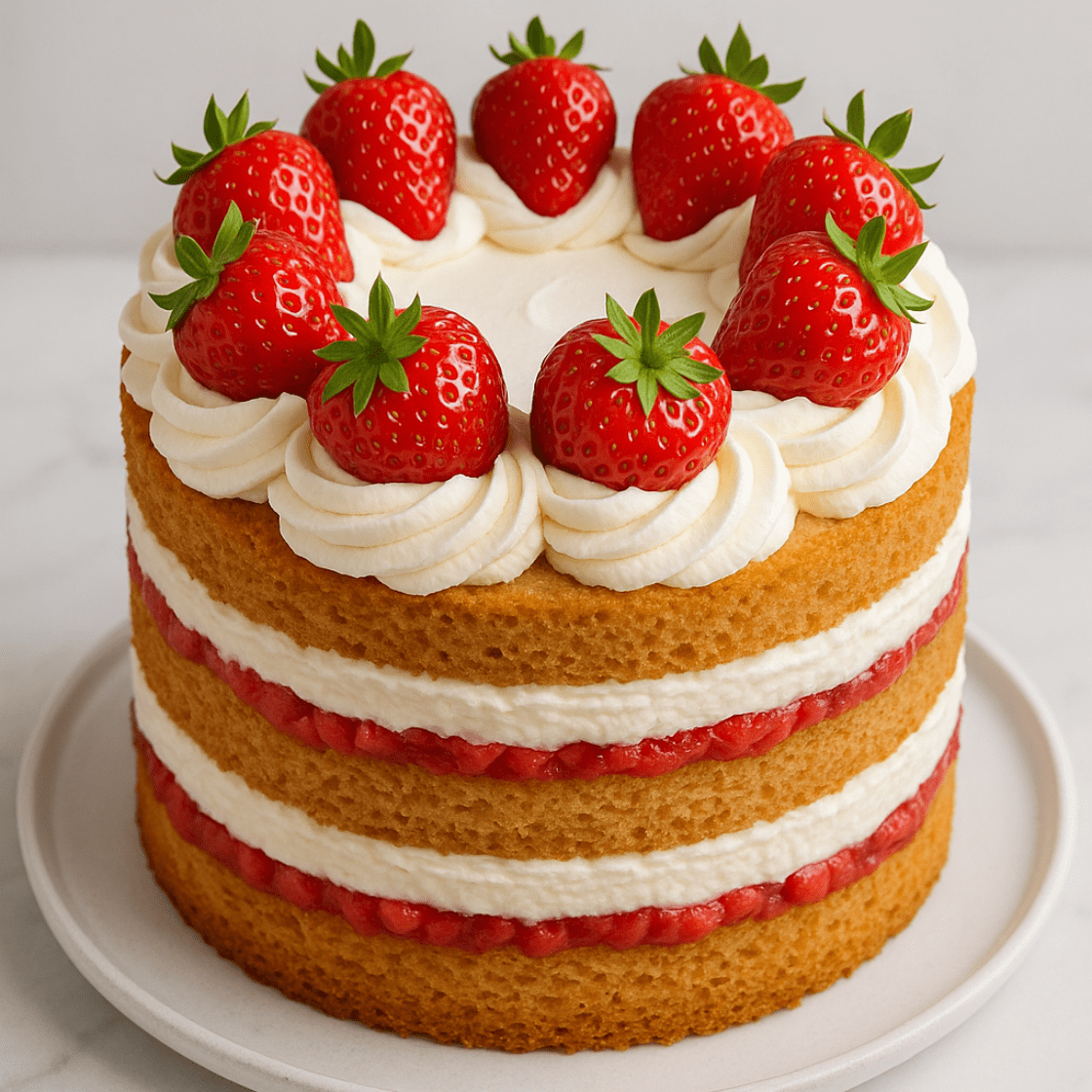 Layer Cake Fraise Vanille & Chantilly Mascarpone – Image 2